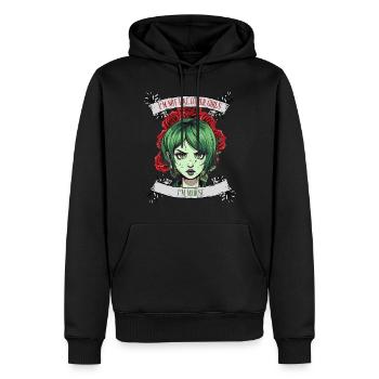 Je ne suis pas comme les autres femmes, je suis pire - Sweat à capuche Premium bio Homme - noir - Devant - Nico (187cm)