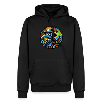 Gruseliger Halloween-horror-seuchendoktor - Männer Premium Bio Hoodie - Schwarz - Vorne - Nico (187cm)