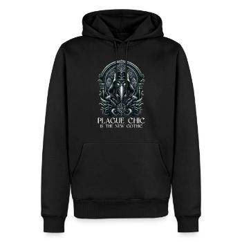 Gruseliger Halloween-horror-seuchendoktor - Männer Premium Bio Hoodie - Schwarz - Vorne - Nico (187cm)