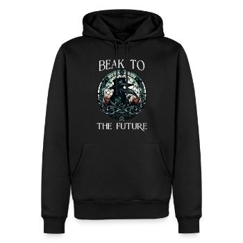 Docteur effrayant de la peste d'horreur d'Halloween - Sweat à capuche Premium bio Homme - noir - Devant - Nico (187cm)