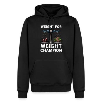 Lombriciculture Jardinage de vers de terre Vermiculture - Sweat à capuche Premium bio Homme - noir - Devant - Nico (187cm)