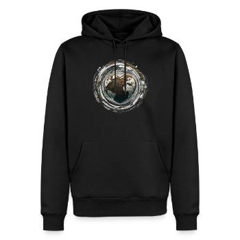 Lombriciculture Jardinage de vers de terre Vermiculture - Sweat à capuche Premium bio Homme - noir - Devant - Nico (187cm)