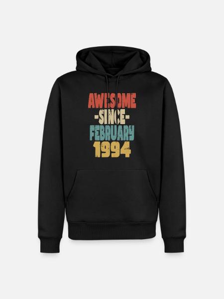 Fantastischer Februar 1994 - Männer Premium Bio Hoodie - Schwarz