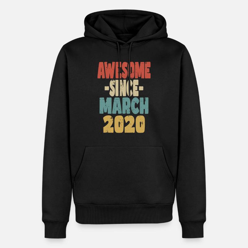 Génial mars 2020 - Sweat à capuche Premium bio Homme - noir