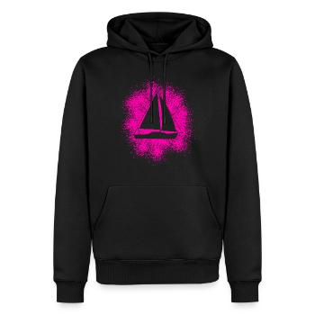 Segelyacht Segelboot Segelschiff - Männer Premium Bio Hoodie - Schwarz - Vorne - Nico (187cm)
