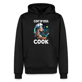 Lombriciculture Jardinage de vers de terre Vermiculture - Sweat à capuche Premium bio Homme - noir - Devant - Nico (187cm)