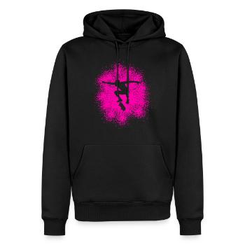 Skater Flip Trick Skateboard - Männer Premium Bio Hoodie - Schwarz - Vorne - Nico (187cm)