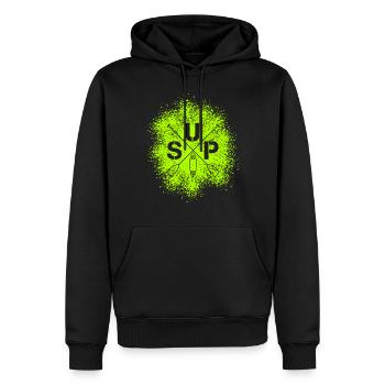Stand Up Paddle SUP Board Standup Paddling - Sweat à capuche Premium bio Homme - noir - Devant - Nico (187cm)