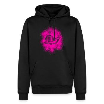 Süße Schnecke mit Schneckenhaus - Männer Premium Bio Hoodie - Schwarz - Vorne - Nico (187cm)