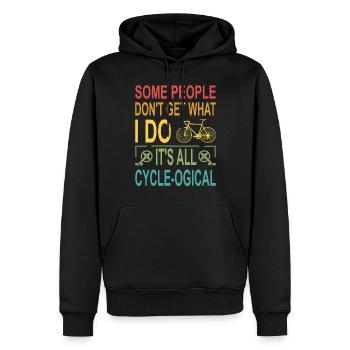 Certaines personnes ne comprennent pas ce que je fais. C’est tout - Sweat à capuche Premium bio Homme - noir - Devant - Nico (187cm)