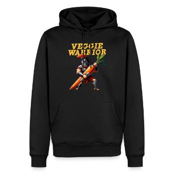 Jules César Histoire romaine Empire romain - Sweat à capuche Premium bio Homme - noir - Devant - Nico (187cm)