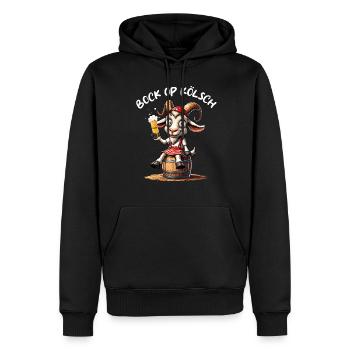 Bock op Kölsch Bier Kölle Köln Karneval Köbes JGA - Männer Premium Bio Hoodie - Schwarz - Vorne - Nico (187cm)