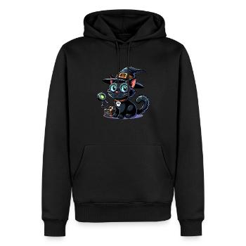 Enquêteur paranormal Fantôme Halloween Evp Haunte - Sweat à capuche Premium bio Homme - noir - Devant - Nico (187cm)