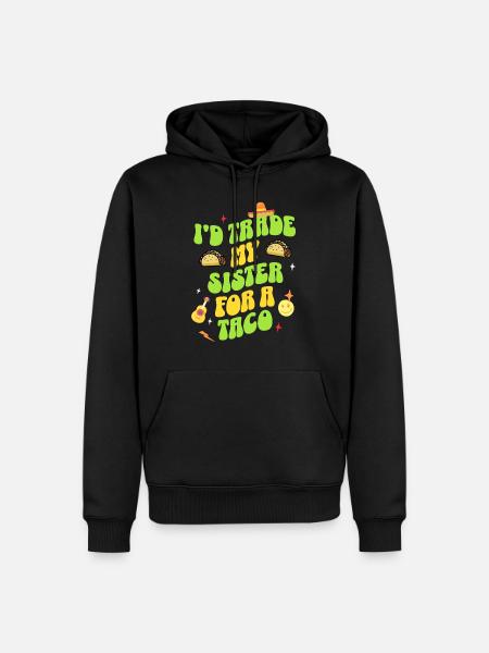 Taco - Men’s Premium Organic Hoodie - black