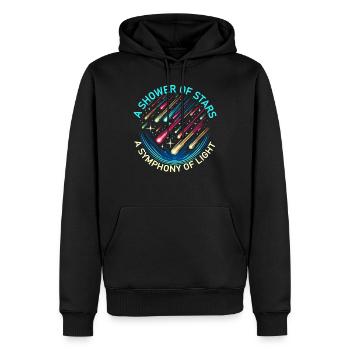 Meteorschauer Astronomie Komet Astronom Meteor - Männer Premium Bio Hoodie - Schwarz - Vorne - Nico (187cm)