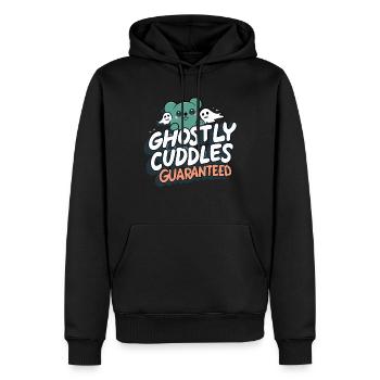 Paranormal Investigator Ghost Halloween Evp Haunte - Men’s Premium Organic Hoodie - black - Front - Nico (187cm)