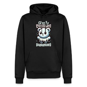 Enquêteur paranormal Fantôme Halloween Evp Haunte - Sweat à capuche Premium bio Homme - noir - Devant - Nico (187cm)