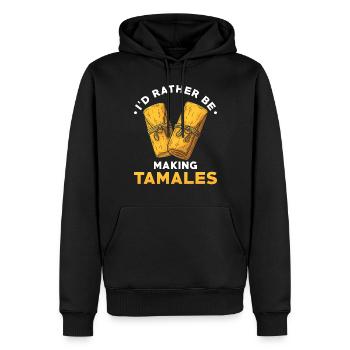 Tamales Lover Mexicain Cuisinier Mexique Cuisiner Nourriture - Sweat à capuche Premium bio Homme - noir - Devant - Nico (187cm)