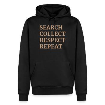 Antique Collector Essential - Suche Sammeln - Männer Premium Bio Hoodie - Schwarz - Vorne - Nico (187cm)