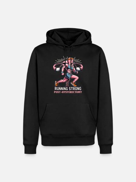 Hystérectomie pour restaurer la - Sweat à capuche Premium bio Homme - noir