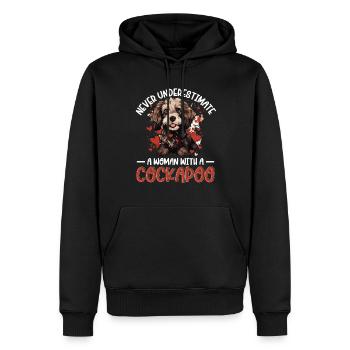 Cockapoo Dog Breed Pet Never Underestimate - Männer Premium Bio Hoodie - Schwarz - Vorne - Nico (187cm)