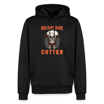 Fleischschneider Metzger Horror Skelett Gore - Männer Premium Bio Hoodie - Schwarz - Vorne - Nico (187cm)