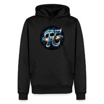 Funny Pi Day 2024 3.14 Pi Symbole numérique Mathématiques - Sweat à capuche Premium bio Homme - noir - Devant - Nico (187cm)