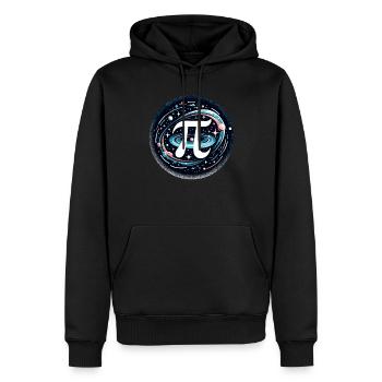 Funny Pi Day 2024 3.14 Pi Symbole numérique Mathématiques - Sweat à capuche Premium bio Homme - noir - Devant - Nico (187cm)