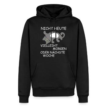 Katze lustiger Spruch Kätzchen - Männer Premium Bio Hoodie - Schwarz - Vorne - Nico (187cm)
