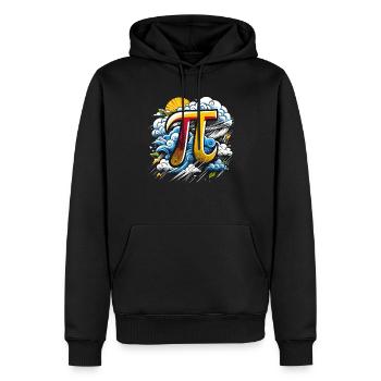 Funny Pi Day 2024 3.14 Pi Symbole numérique Mathématiques - Sweat à capuche Premium bio Homme - noir - Devant - Nico (187cm)