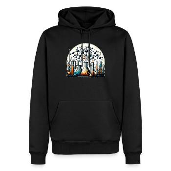 Organische Chemie, Chemiestudenten, Chemie - Männer Premium Bio Hoodie - Schwarz - Vorne - Nico (187cm)