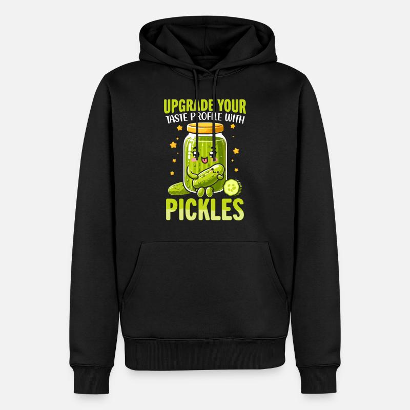 pickles- Gurken Geschenke, Gurken Tshirt - Männer Premium Bio Hoodie - Schwarz