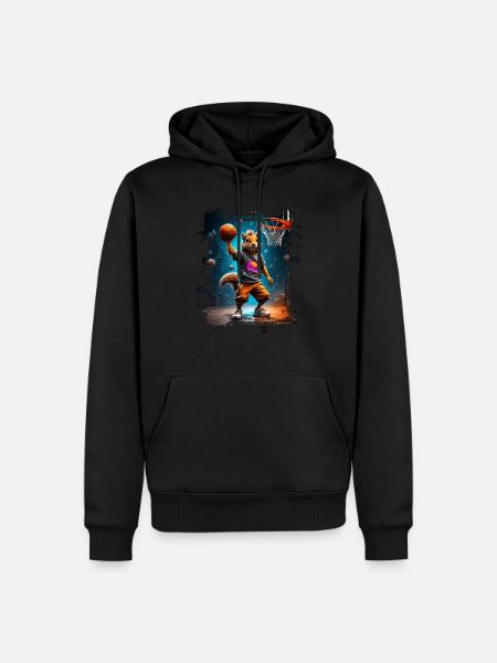 Squirrel Basketball Basketball Player - Men’s Premium Organic Hoodie - black