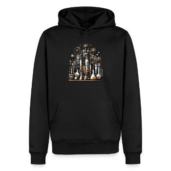 Organische Chemie, Chemiestudenten, Chemie - Männer Premium Bio Hoodie - Schwarz - Vorne - Nico (187cm)