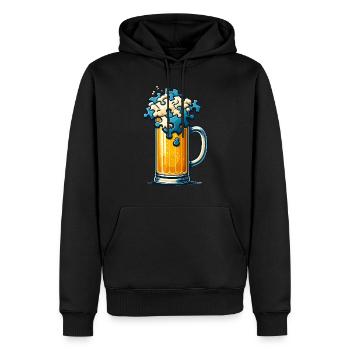 Puzzle Lover Jigzaw Puzzle Brettspiel Puzzler - Männer Premium Bio Hoodie - Schwarz - Vorne - Nico (187cm)