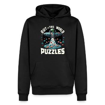 Puzzle Lover Jigzaw Puzzle Brettspiel Puzzler - Männer Premium Bio Hoodie - Schwarz - Vorne - Nico (187cm)