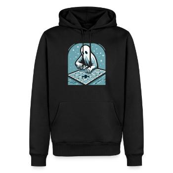 Puzzle Lover Jigzaw Puzzle Brettspiel Puzzler - Männer Premium Bio Hoodie - Schwarz - Vorne - Nico (187cm)