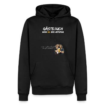 Gästebuch 30 Geburtstag 30 Jahre 1994 - Männer Premium Bio Hoodie - Schwarz - Vorne - Nico (187cm)