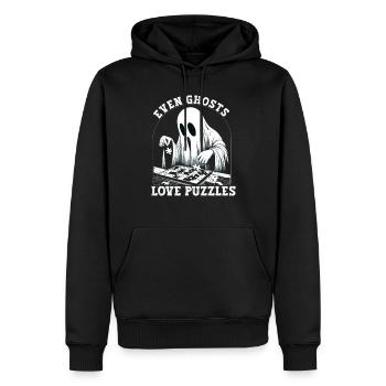 Puzzle Lover Jigzaw Puzzle Brettspiel Puzzler - Männer Premium Bio Hoodie - Schwarz - Vorne - Nico (187cm)