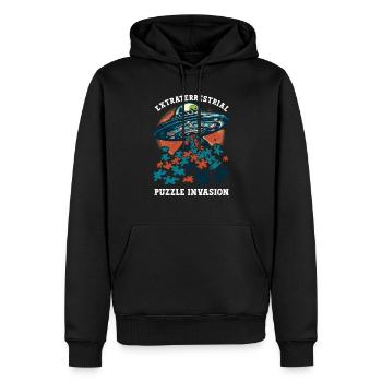 Puzzle Lover Jigzaw Puzzle Jeu de société Puzzler - Sweat à capuche Premium bio Homme - noir - Devant - Nico (187cm)
