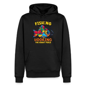 Puzzle Lover Jigzaw Puzzle Jeu de société Puzzler - Sweat à capuche Premium bio Homme - noir - Devant - Nico (187cm)