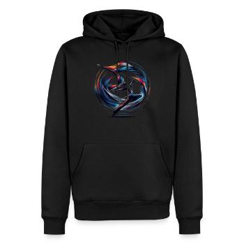Winter Guard Instructor Colorguard Captain Gift - Männer Premium Bio Hoodie - Schwarz - Vorne - Nico (187cm)