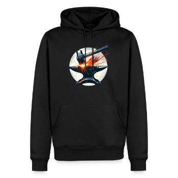 Schmied Metallarbeiter Klingenschmied Metall - Männer Premium Bio Hoodie - Schwarz - Vorne - Nico (187cm)