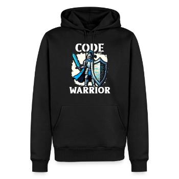 Analyste Piratage Éthique Cybersécurité Éthique - Sweat à capuche Premium bio Homme - noir - Devant - Nico (187cm)