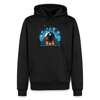 Analyste en piratage éthique Cybersécurité éthique - Sweat à capuche Premium bio Homme - noir - Devant - Nico (187cm)