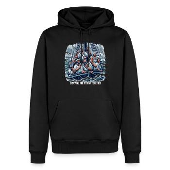 Sailors Sea Shanty Singing Ship Adventures - Männer Premium Bio Hoodie - Schwarz - Vorne - Nico (187cm)