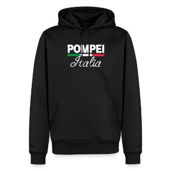 Pompeii Italia Italienische Flagge Geographie - Männer Premium Bio Hoodie - Schwarz - Vorne - Nico (187cm)