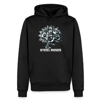 Schmied Metallarbeiter Klingenschmied Metall - Männer Premium Bio Hoodie - Schwarz - Vorne - Nico (187cm)