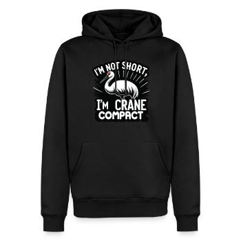 Sandhill Crane Lovers Bird Watching - Men’s Premium Organic Hoodie - black - Front - Nico (187cm)