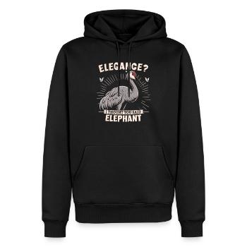 Sandhill Crane Lovers Bird Watching - Men’s Premium Organic Hoodie - black - Front - Nico (187cm)